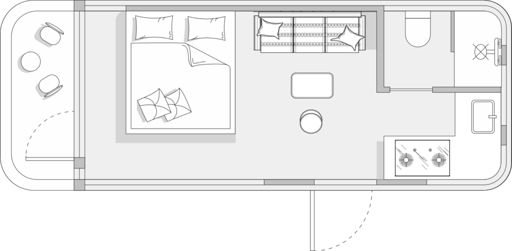 K50 Capsule House with Kitchen