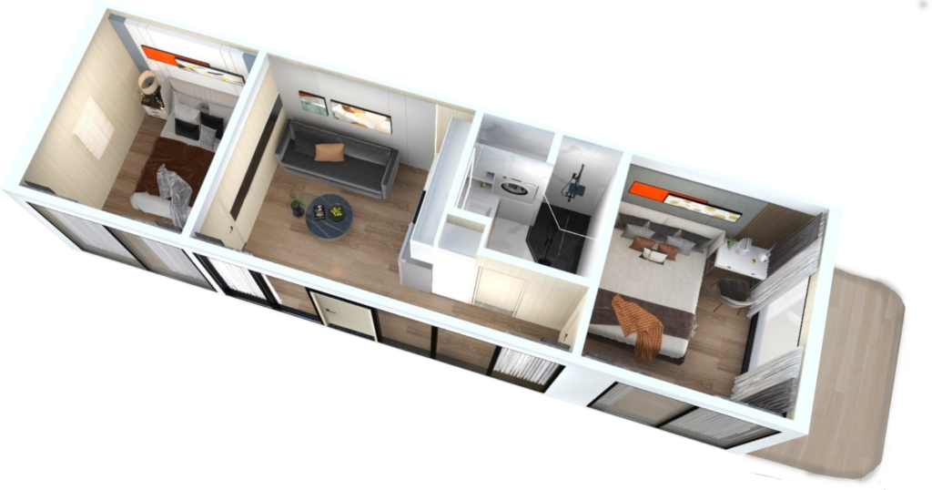 K70 Capsule House with Kitchen 3D