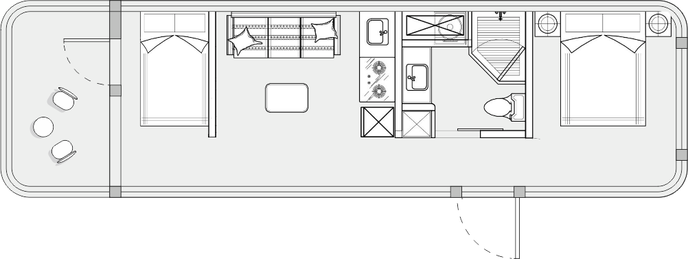 K70 Capsule House with Kitchen