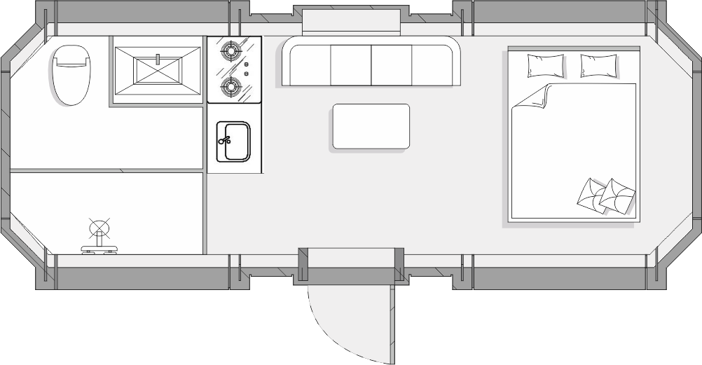 M50 Capsule House with Kitchen