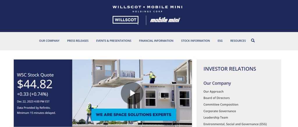 WillScot Mobile Mini Holdings Corp