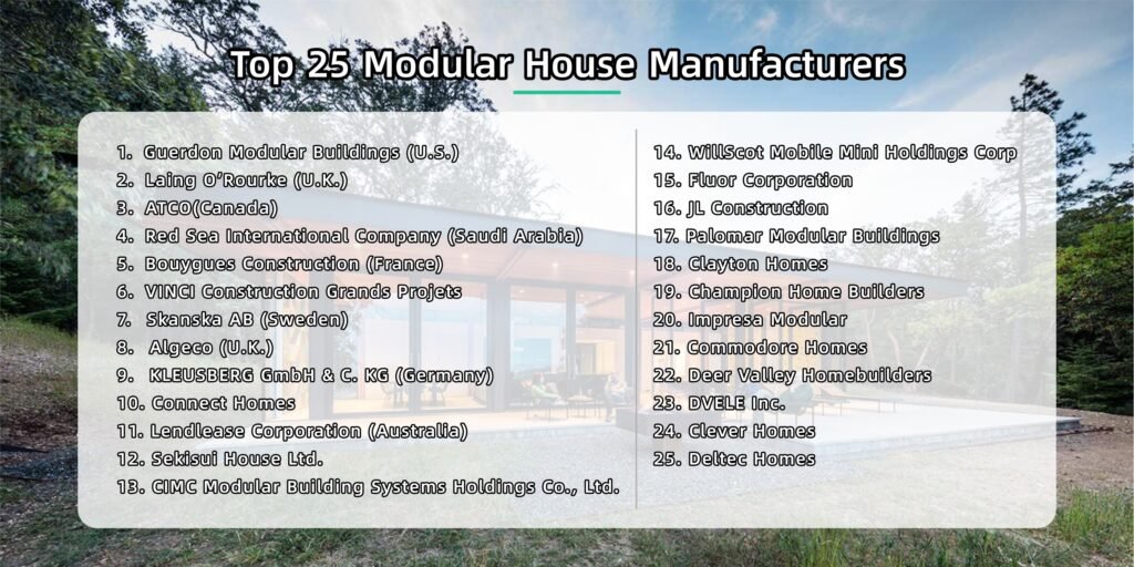 modular house manufacturers