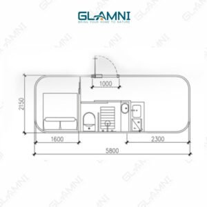 glamni capsule house T30 cad