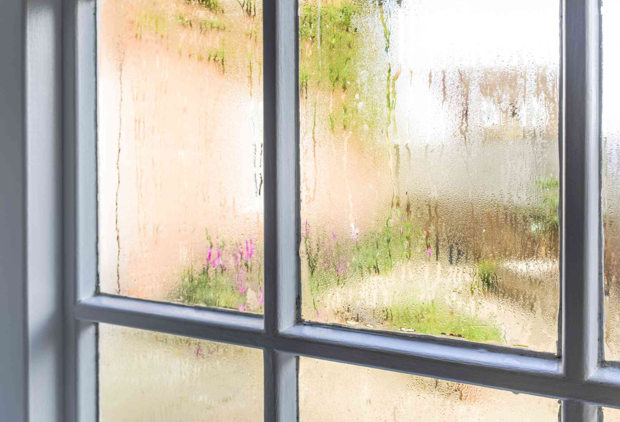 Moisture and condensation across a window