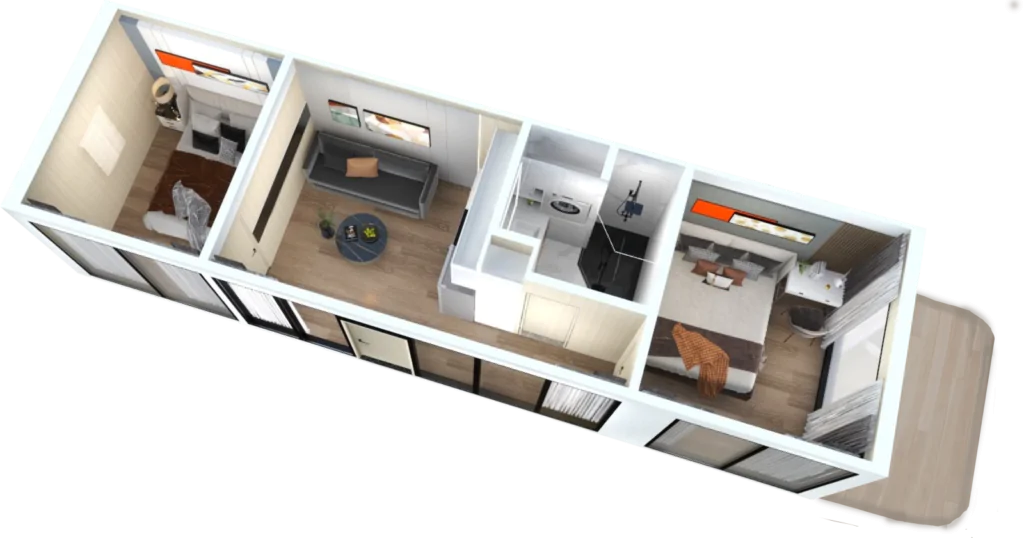 K70 Capsule House with Kitchen 3D