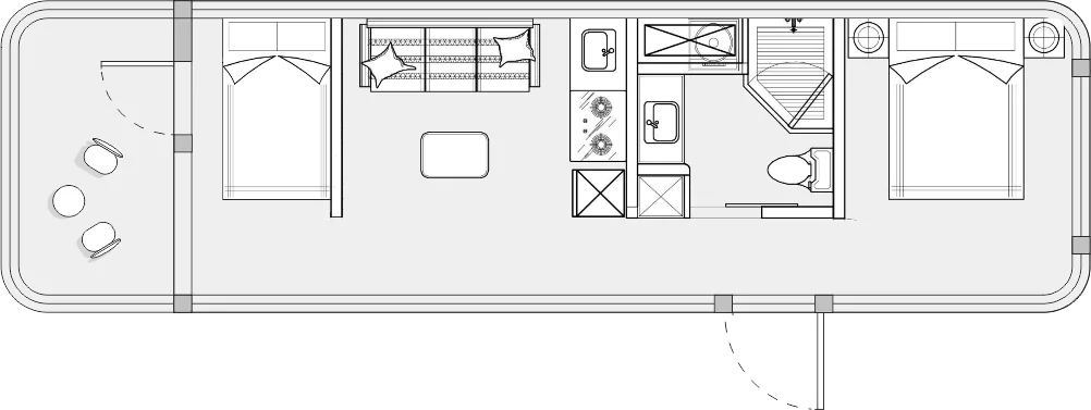 K70 Capsule House with Kitchen