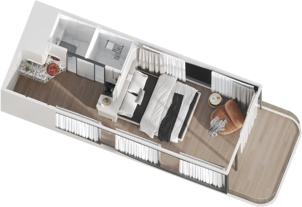 N50 Capsule House with Kitchen 3D